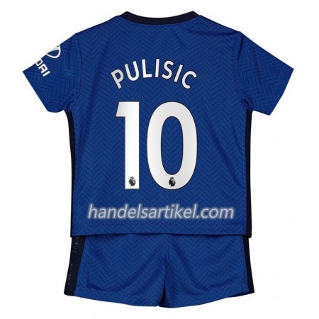 Chelsea Christian Pulisic 10 Kinder Heim Trikotsatz 2020/21 Kurzarm (+ Kurze Hosen)